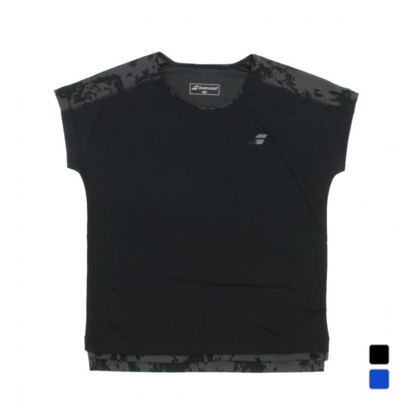 Babolat（バボラ） レディス テニス 半袖Tシャツ PLAY SHORT SLEEVE