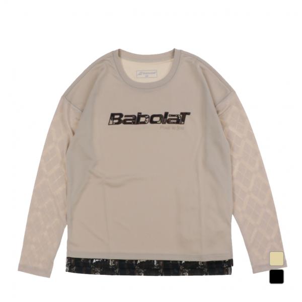 バボラ Babolat テニスウェアPURE LONG SLEEVE SHIRT Babolat（バボラ） レディス テニス 長袖Tシャツ PURE LONG SHORT