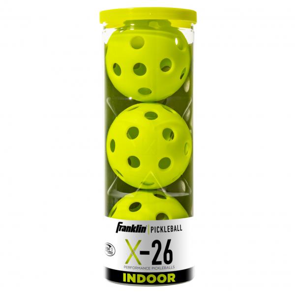 100個入り 屋内用 フランクリン メンズ レディース ピックルボール X-26 INDOOR PICKLEBALLS ピックルボール用ボール 内用 室内プレー用 インドア グリーン 緑 送料無料 Franklin 52912X フランクリン ピックルボール ボール X-26 INDOOR PICKELBALLS 3pack