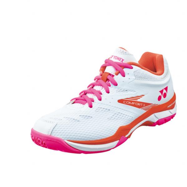 YONEX バドミントンシューズ ホワイト/ピンク/パープル 楽天市場】ヨネックス パワークッション エクリプション Z