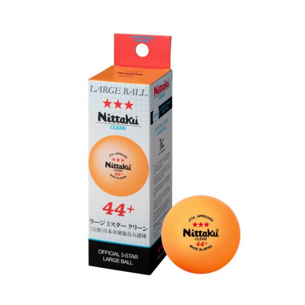 他サイト： ニッタク ラージ3スター クリーン 3個入り NB1640 卓球 試合球 ラージボール用 Nittakuの商品画像