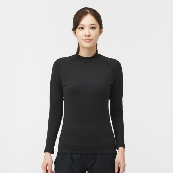 ◇iHEATコンプレッション長袖モックネック吸湿発熱+光吸収発熱で+5℃以上の発熱。 太陽光を吸収し熱エネルギーに変換する光吸収発熱材を練り込んだポリエステル糸に、吸湿発熱加工をプラス。 ダブルの発熱効果でしっかり暖かい。 さらに、汗を素早...