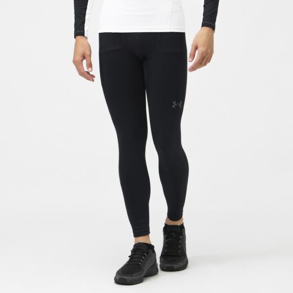 アンダーアーマー メンズ コンプレッション ロングタイツ スパッツ UAコールドギアインフラレッド レギンス 6010329 001 ：ブラック UNDER ARMOUR