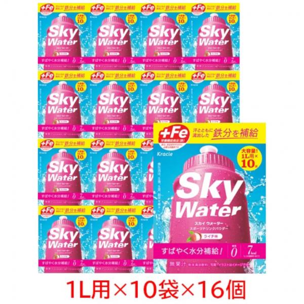 Kracie（クラシエ） SkyWater スカイウォーター ライチ 10L 1L用小袋×2