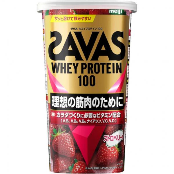 プロテイン ザバス ホエイプロテイン100 ストロベリー味 280g 2635128 プロテイン
