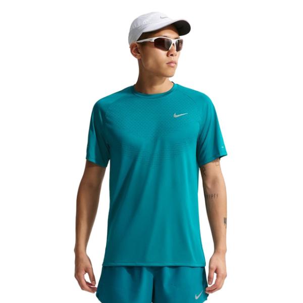 ナイキ メンズ 陸上/ランニング ウェア 半袖Tシャツ ストライド Dri-FIT ADV ショートスリーブ ランニングトップ HV5204-372 : ピーコックブルー NIKE