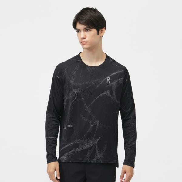 オン メンズ 陸上/ランニング 長袖Tシャツ Performance Long-T Lumos パフォーマンス ロングT ルモス MF30230553 : ブラック On