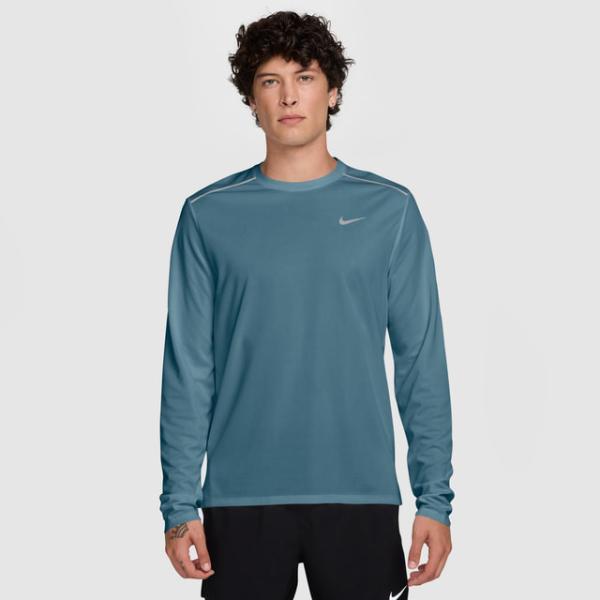 ナイキ メンズ 陸上/ランニング ウェア 長袖Tシャツ マイラー Dri-FIT ロングスリーブ ランニングトップ IF2087-008 : ピーコックブルー NIKE