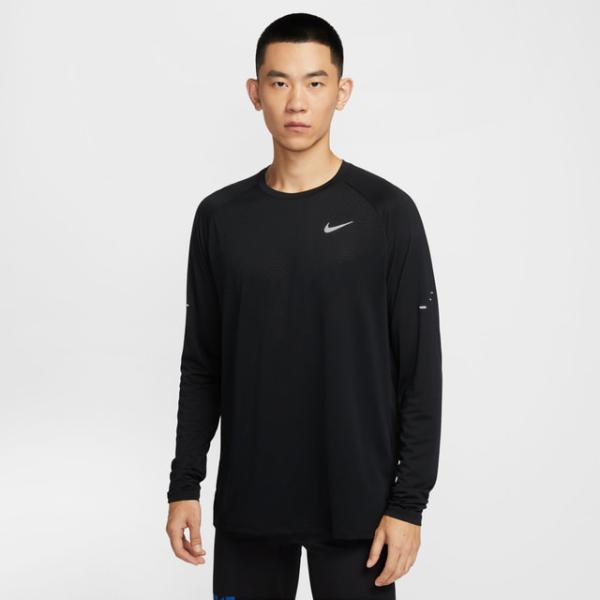 ナイキ メンズ 陸上/ランニングウェア 長袖Tシャツ ストライド Dri-FIT ADV ロングスリーブ ランニングトップ HV2703-010 : ブラック NIKE