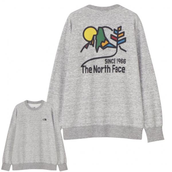 ザ・ノースフェイス メンズ 陸上/ランニング アウターウェア Graphic Sweat Crew グラフィックスウェットクルー NT82492 : ミデアムグレー THE NORTH FACE