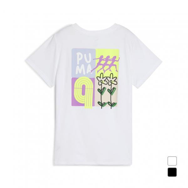 プーマ レディス 陸上/ランニング 半袖Tシャツ GRAPHICS RUNNING イラストレーション Tシャツ ウィメンズ 527284 PUMA