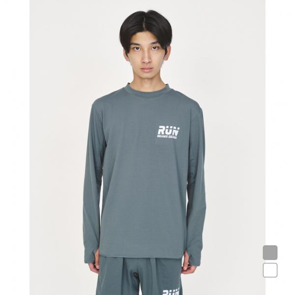 ティゴラバイビームスデザイン メンズ ランニングウェア 長袖Tシャツ BEAMS DESIGN ランニングロングスリーブTシャツ TIGORA by BEAMS DESIGN