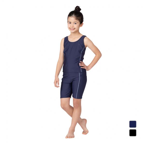 ◇学校や市民プールなどにおすすめのノースリーブセット水着◇セパレートなのでトイレが楽◇トップスとパンツをスナップで止めることでトップスのめくれ上がりを防止◇ストレッチ:伸縮性に優れた素材を使用しているため、体にフィットして泳ぎやすい◇UVカ...