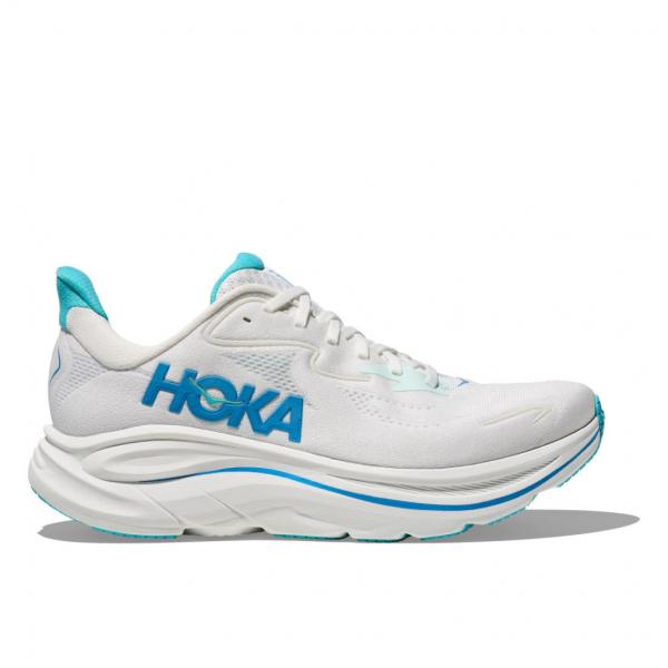 ホカ CLIFTON 10 WIDE クリフトン 10 ワイド 1162032 メンズ 陸上/ランニング ランニングシューズ 2E : ホワイト×ブルー HOKA