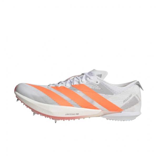アディダス ADIZERO AMBITION アディゼロ アンビション 中距離 JQ5930 メンズ 陸上/ランニング 陸上スパイク 2E : ホワイト×オレンジ adidas