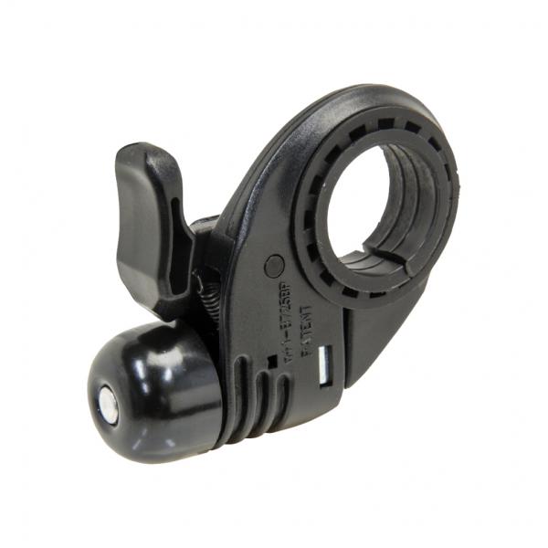 ◇ハンドルバーのステム横に取り付けられる、スポーツバイクに最適なベル。■カラー：ブラック(BLK)■素材：ワン/真鍮■取付可能径：Φ22.2〜31.8mm■外径：23mm■生産国：台湾アルペン alpen スポーツデポ SPORTSDEPO...