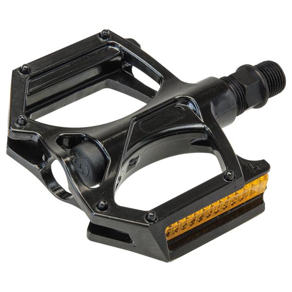 ◇前後幅の広いボディに回転の良い2DU ベアリングを採用したアルミ合金製ペダル。◇軽くて丈夫◇リフレクター付属■カラー(メーカー表記)：ブラック(BLK：ブラック)■素材：アルミ合金■サイズ：100×101×23mm■重量：340g/ペア■...