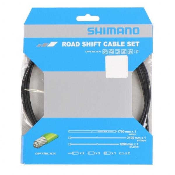 正規通販 シマノ ロード用オプティスリック SIL-TEC インナー アウターセット黒 シマノ ロード用オプティスリック SIL-TEC インナー・アウターセット青