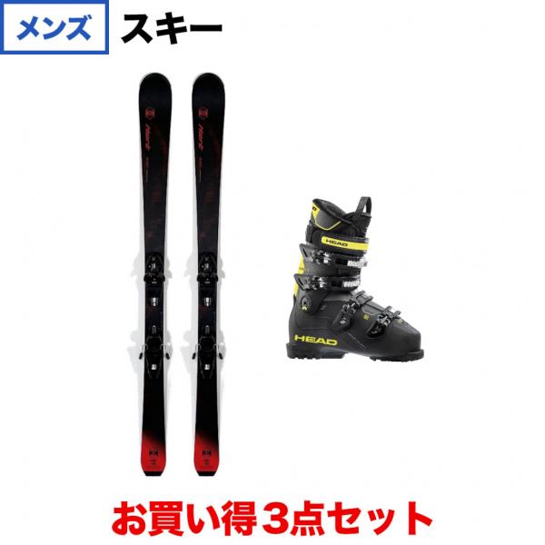 HART QUEST スキー 板 黒/黄色 ポールセット Hart（ハート） QUEST STD RC 22-23年モデル メンズ スキー 板