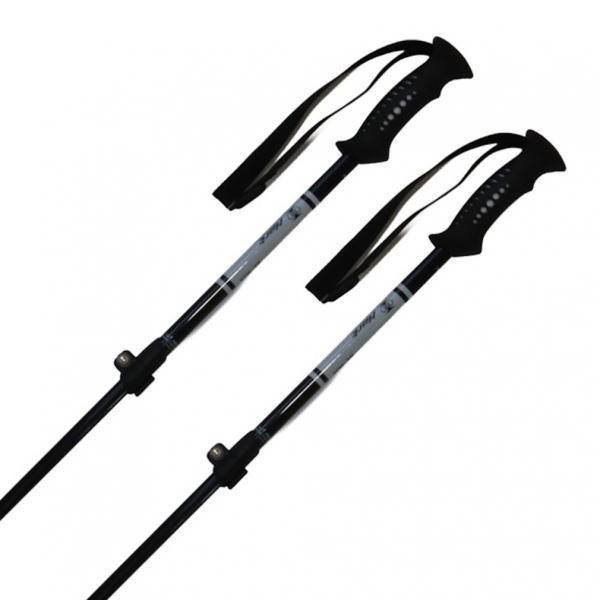 ◇アルミ伸縮スキーポール■カラー：ブラック×ホワイト■生産国：中国アルペン alpen スポーツデポ SPORTSDEPO スキー スキーハード ポール ストック