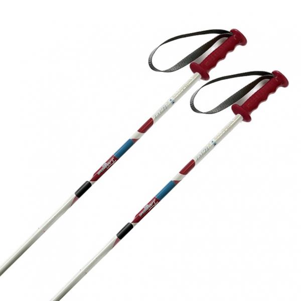 ◇ジュニア用のアルミスキーポール■カラー：ホワイト×ピンク■素材：アルミ■シャフト径：14mm■タイプ：一般(オールラウンド)■レベル：初中級■対応ギア：スキーポール■伸縮：無■生産国：中国アルペン alpen スポーツデポ SPORTSD...