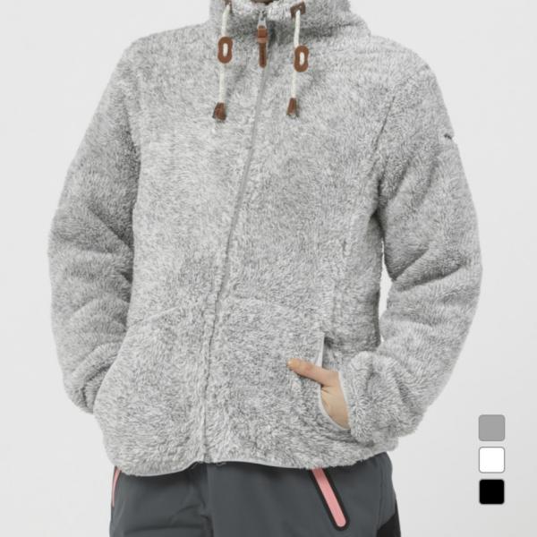 ◇襟高で、柔らかい肌触りの大人気フリース。インナーフリースとしてもアウターとしても重宝します。◇アイスピーク定番人気レディースフリースジャケット。カラーバリエーションも豊富で女性らしいキュートなデザインです■カラー(メーカー表記)：ホワイト...