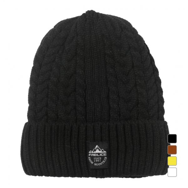 ファブリス メンズ ニット帽 ケーブルニットキャップ FA-5C36014KC