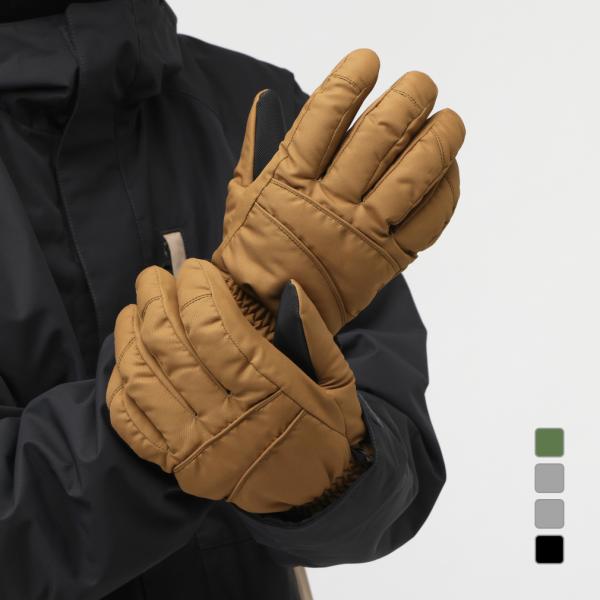 ◇中綿入りスノーグローブ。裏地素材にiHEAT(吸湿発熱)を使用。身体などから発せられる水分を吸収して、熱を生み出します。裾部分は面ファスナー仕様で締め付け調節が可能。冷気の侵入も防ぎます。左右がバラバラにならないためのナスカン付き。スキー...