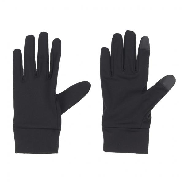 ◇スキー/スノーボード用インナーグローブ◇伸縮性の良い素材(ストレッチ)を使用し動きやすい。防寒対策やグローブ内部の汚れや臭いを防ぐ効果としても利用できます。■カラー：ブラック■素材：本体：ポリエステル88％、ポリウレタン12％親指、人差し...