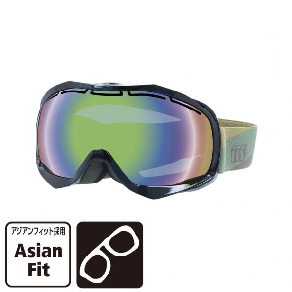 エムラボ スノーゴーグル ML 1223BKGN619 ML-1223 メンズ スキー