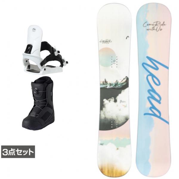 ■■12月・1月限定■送料無料■HEAD■女性用スノボフルセット■138/23■ HEAD（ヘッド） FLAIR ＆ CAUSE ＆ JAFFE ジャフィ ブラック 板＋