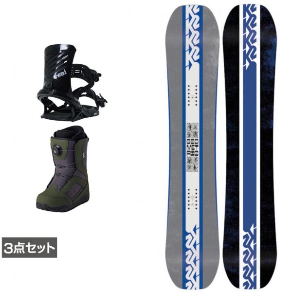 K2 ケーツー GEOMETRIC ＆ FX ONE ＆ JAFFE カーキ 板＋ビンディング＋