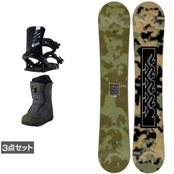 K2 ケーツー STANDARD CAMBER ＆ FX ONE ＆ JAFFE カーキ 板＋