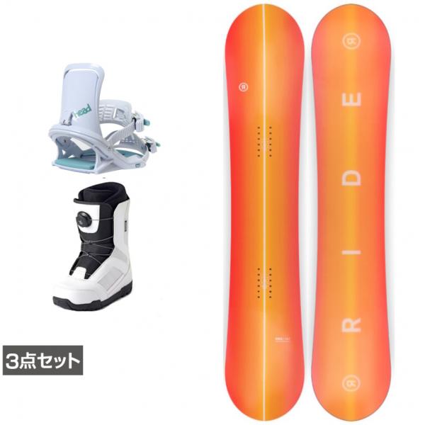 ライドRIDE Berzerker 4点セットスノーボード&スノボブーツ&ケース RIDE（ライド） HEARTBREAKER ＆ FX FAY I ＆ JAFFE ホワイト 板＋
