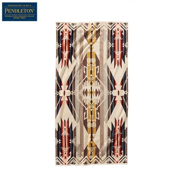 【ペンドルトン】ホワイトサンド キングサイズブランケット 新品未使用品 PENDLETON（ペンドルトン） ICONIC JACQUARD TOWEL BATH White Sands