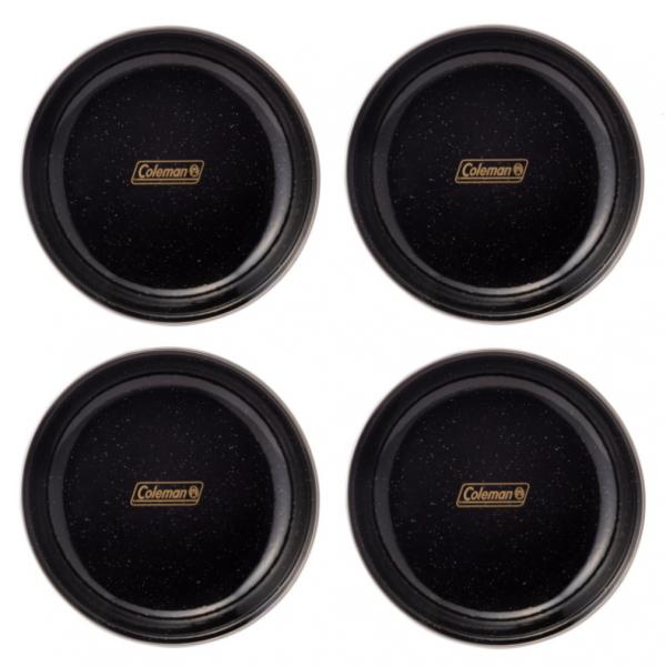 Coleman コールマン エナメルディーププレート ブラック 4枚