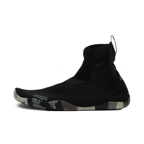 マリン AQA エーキューエー ハイカットマリンシューズ ブラック KW-4676