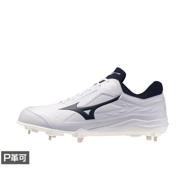 MIZUNO 野球ホワイト スパイクシューズ 25cm MIZUNO（ミズノ） クッションレボバディー 11GM262514 野球 スパイク