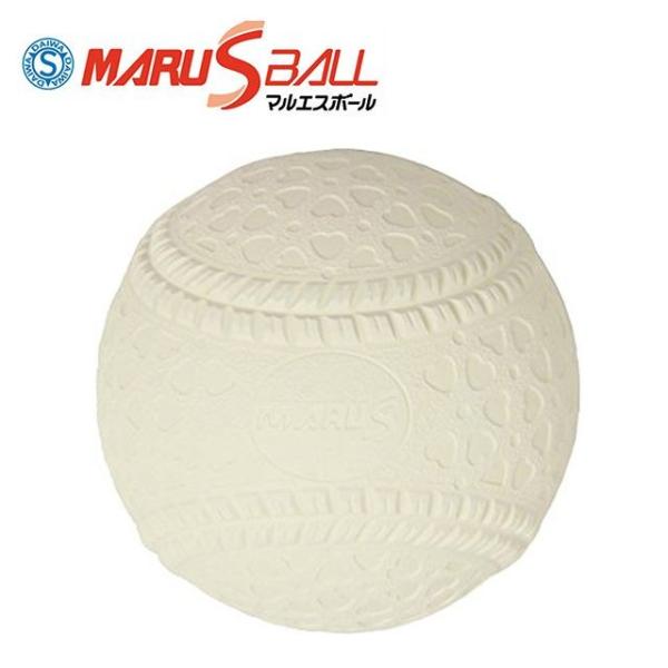 マルエス 野球軟式ボール 軟式 M号 : ホワイト 15710 Maruesu