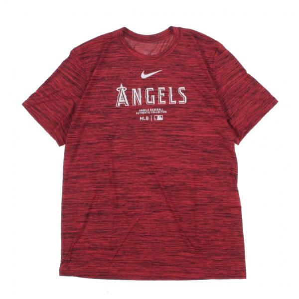 ナイキ NIKE エンゼルス Tシャツ MLB公式 半袖 グレー ナイキ 半袖メンズ MLB M NK DF PRAC TEE NIKE NKM5-06G-ANG-J37