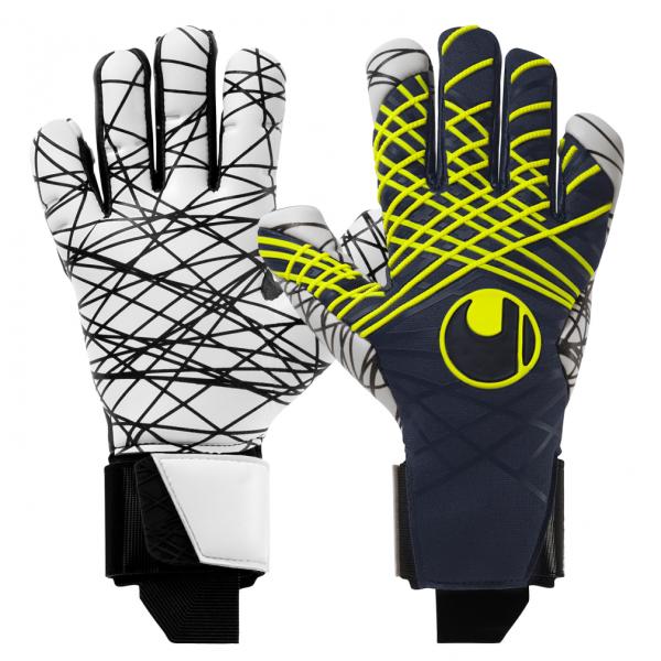 プレディクション|ウルトラグリップ|ハーフネガティブ　ネイビー×フローイエロー　【Uhlsport|ウールシュポルト】サッカーフットサルゴールキーパーグローブ1011328-01 uhlsport（ウールシュポルト） プレディクション ウルトラグリップ