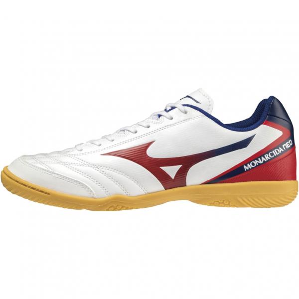 ミズノ モナルシーダ NEO SALA SELECT IN ネオサラセレクトイン Q1GA212262 メンズ フットサル シューズ 3E : ホワイト×レッド MIZUNO