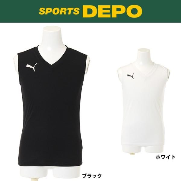 PUMA プーマ ジュニア キッズ・子供 サッカー フットサル ノースリーブ インナーシャツ 655278 :8309530047:アルペングループヤフー店 通販 PUMA ノースリーブシャツ 150サイズ 紺色