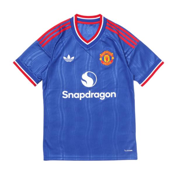 アディダス メンズ サッカー/フットサル ライセンスシャツ マンチェスターユナイテッドFC アウェイ レプリカ ユニフォーム KA6861 : ロイヤルブルー adidas