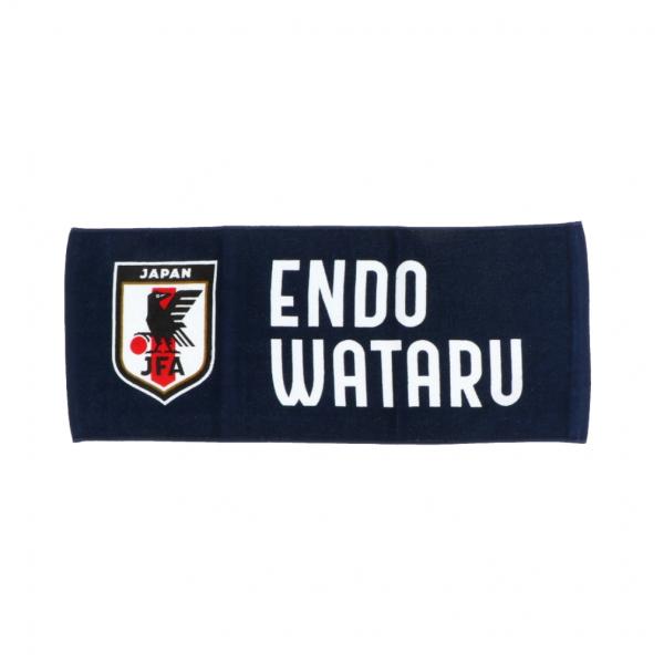 ジェイエフエー サッカー/フットサル ライセンスグッズ プレーヤーズフェイスタオル2024 SAMURAI BLUE 6遠藤航 24JFA-006 JFA