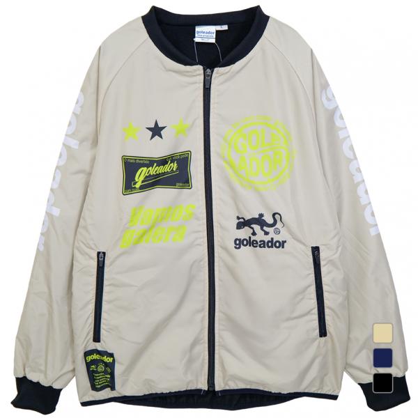 ゴレアドール メンズ サッカー/フットサル ピステシャツ SignBoardデザイン 裏トリコット ZIPピステジャケット G-2666 goleador