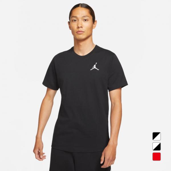 ジョーダン★希少 ジャンプマン 刺繍ロゴ ラバープリント バスケシャツ 黒 L ジョーダン（JORDAN）（メンズ）Tシャツ 半袖 ジョーダン