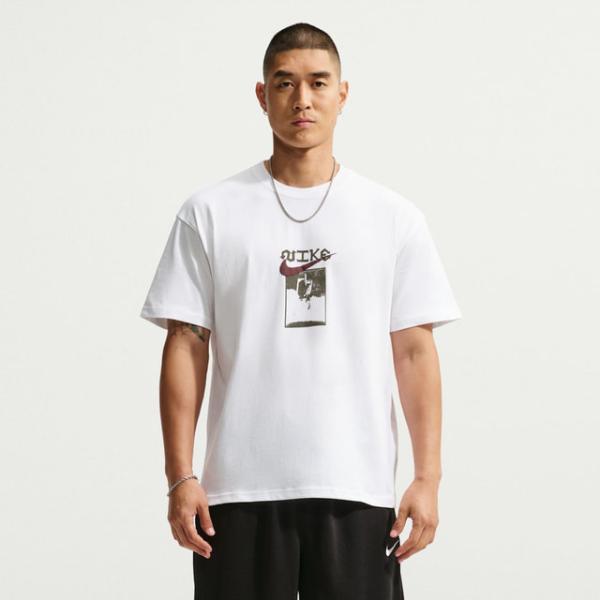 ナイキ メンズ レディス 半袖Tシャツ M90 ASBURY ガード S/S Tシャツ MAX90 綿100％ IM5049-100 バスケットボールウェア : ホワイト NIKE