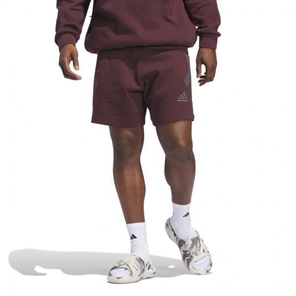 adidas ハーフパンツ スポーティ お出掛け カジュアル レザー adidas アディダス メンズ レディス バスケットボール ハーフ