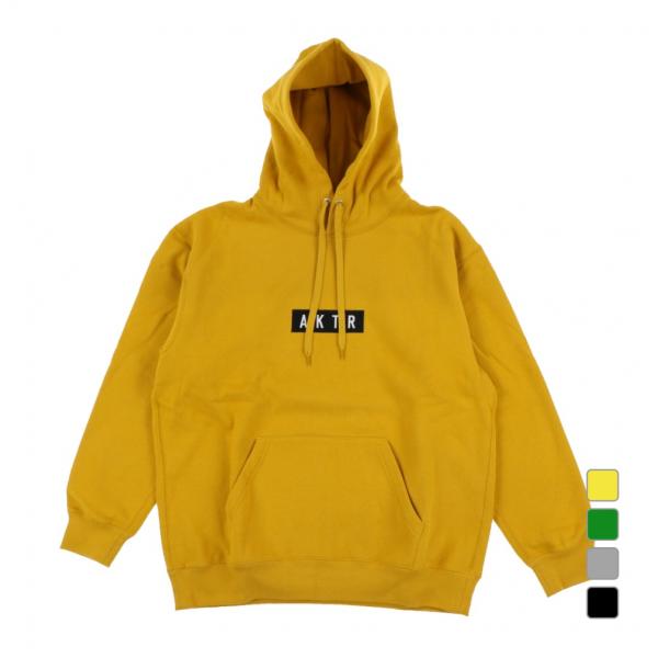 ◇胸にAKTRのボックスロゴが刺繍されたプルオーバーパーカー。◇function:軽さと温かみのある厚手の裏起毛のスウェット生地を使用。■カラー(メーカー表記):イエロー(YL:YELLOW)グリーン(GREEN:GREEN)グレー(GRA...